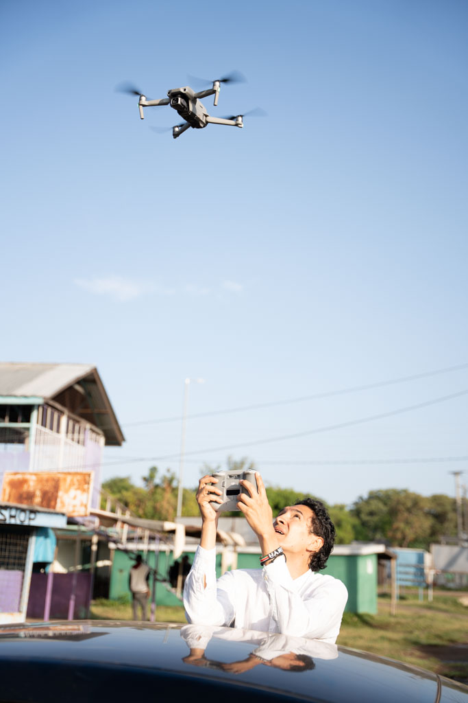 Aerial drone footage